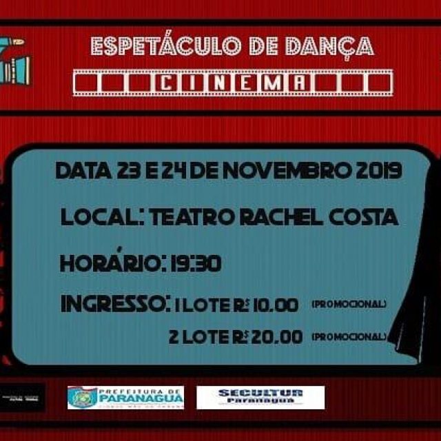 Estúdio Fênix reazlia o “Espetáculo de dança: Cinema” no Teatro Rachel Costa