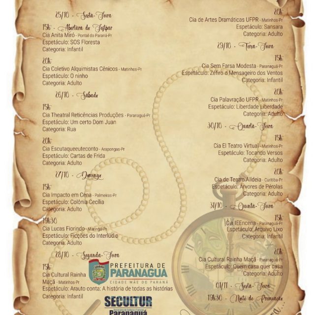 X FESTPAR inicia nesta sexta-feira, 25