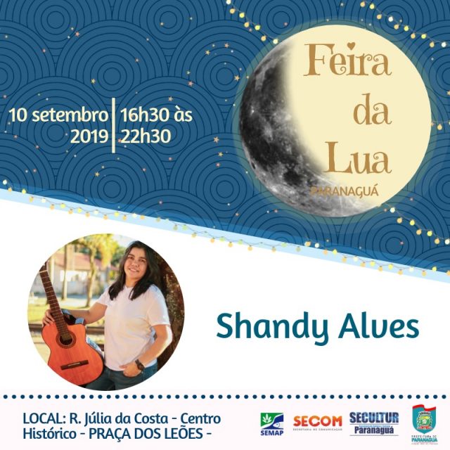 Shandy Alves anima a Feira da Lua hoje