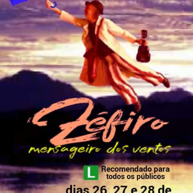 Teatro Municipal Rachel Costa será palco do espetáculo Zéfiro o mensageiro dos ventos