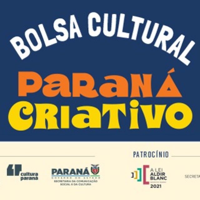 Agentes culturais podem fazer inscrição no Programa Bolsa Cultural Paraná Criativo – Lei Aldir Blanc até sexta-feira, 21