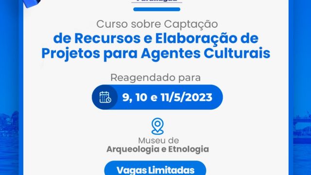 Capacitação para agentes culturais de Paranaguá tem nova data