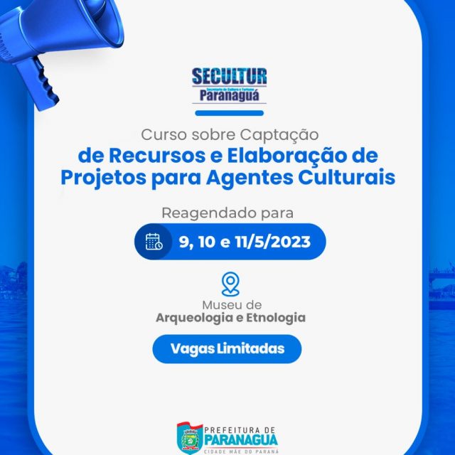 Capacitação para agentes culturais de Paranaguá tem nova data