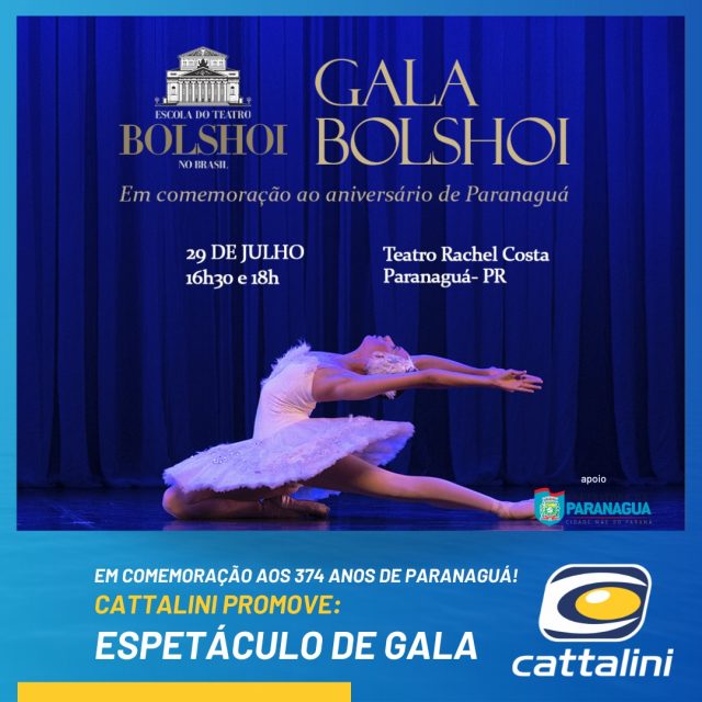 Balé Bolshoi fará apresentação gratuita em Paranaguá