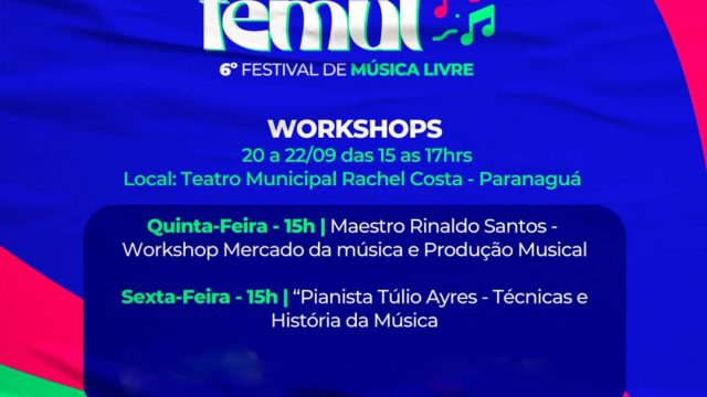 Workshop sobre técnicas e história da música movimenta o FEMUL