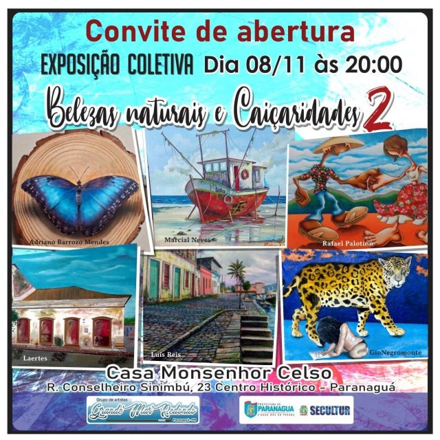 Exposição “Belezas naturais e Caiçaridades II” abre na próxima sexta-feira, 08