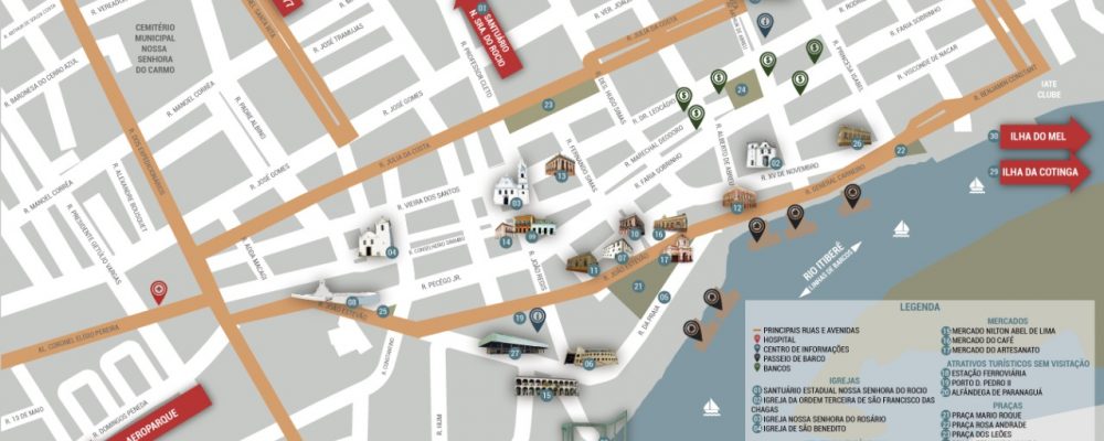 Secultur disponibiliza nova versão de mapa da cidade para turistas