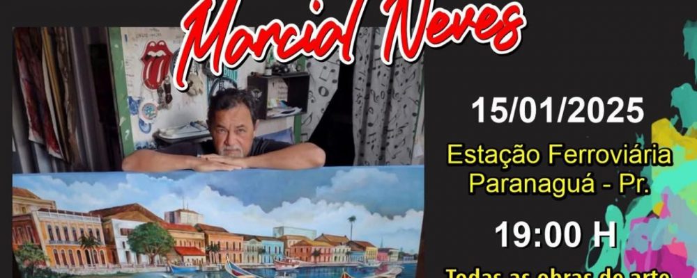 Estação Ferroviária reabre ao público nesta quarta (15) com entrada gratuita para exposição “Arte pelo Marcial”.